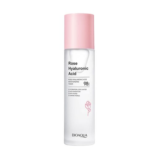 Увлажняющий тонер для лица Bioaqua Rose Hyaluronic Acid Moisturizing Toner с экстрактом розы и гиалуроновой кислотой, 100 мл