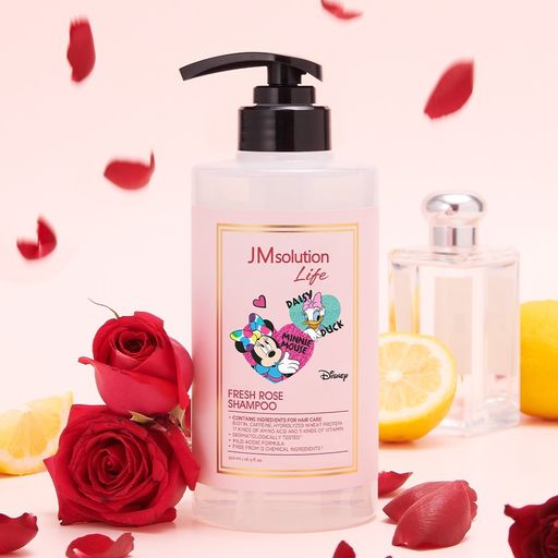 Шампунь для волос JMSolution Life Disney Fresh Rose Shampoo с экстрактом розы, 500 мл