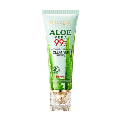 Увлажняющая пенка для умывания Bioaqua Aloe Vera 99% Soothing Clarifying Cleanser с алоэ вера, 100 г