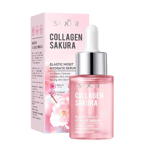 Сыворотка для лица Sadoer Collagen Sakura Elastic Moist Hydrate Serum с экстрактом сакуры