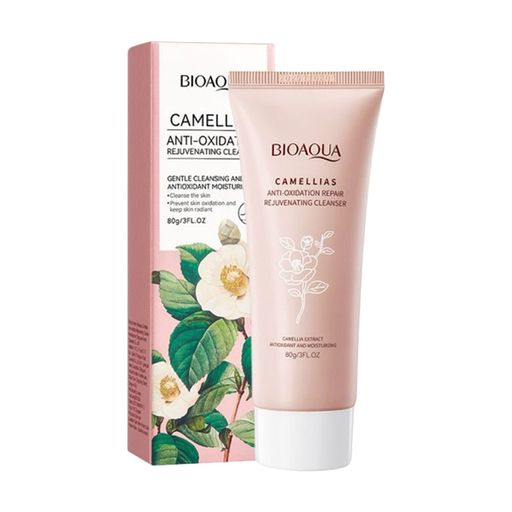 Пінка для обличчя Bioaqua Camellias Anti-Oxidation Rejuvenating Cleanser з екстрактом камелії, 80 г