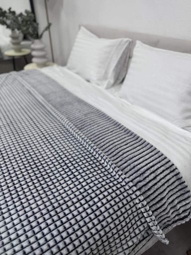 Плед Ecotton 150х200 см из микрофибры Navy серый (924892)