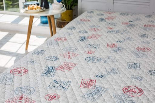 Покрывало Ecotton Евро 220х240 см стеганое из бязи хлопковое серое (924906)