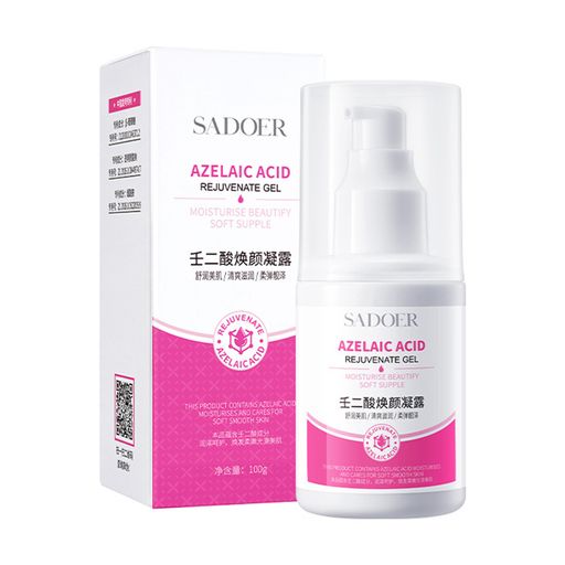 Омолоджувальний гель для обличчя Sadoer Azelaic Acid Rejuvenate Gel з азелаїновою кислотою, 100 г