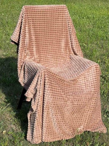 Плед Ecotton 150х200 см із мікрофібри Camel коричневий (925009)