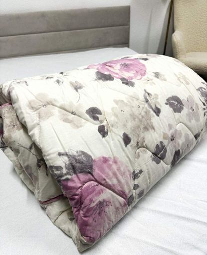 Одеяло Ecotton полуторное 110х140 см антиаллергенное стеганое из бязи серое 20-1455 lilac (925025)
