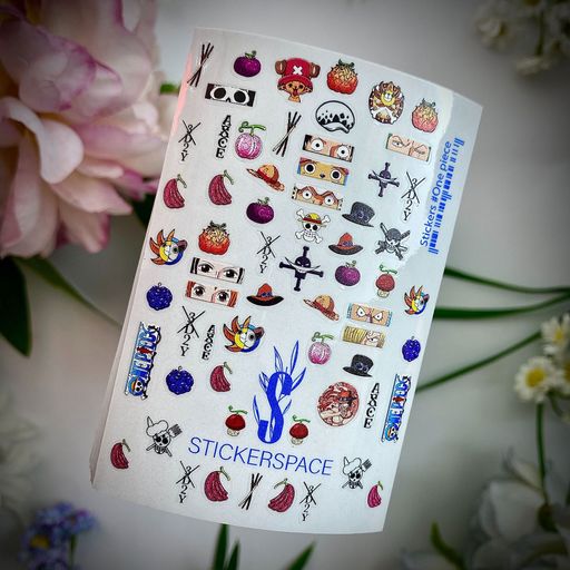 Наліпки для дизайну нігтів StickersSpace One Piece Mini (157022)