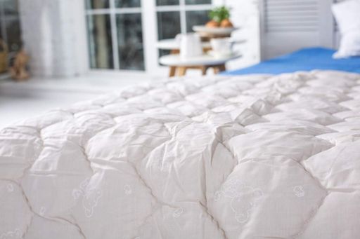 Одеяло детское Ecotton 110х140 см антиаллергенное стеганое из бязи бежевое 10-0381 pearl (925231)