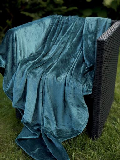 Плед Ecotton 150х220 см из микрофибры Well Soft Atlantic атлантический сине-зелёный (925262)