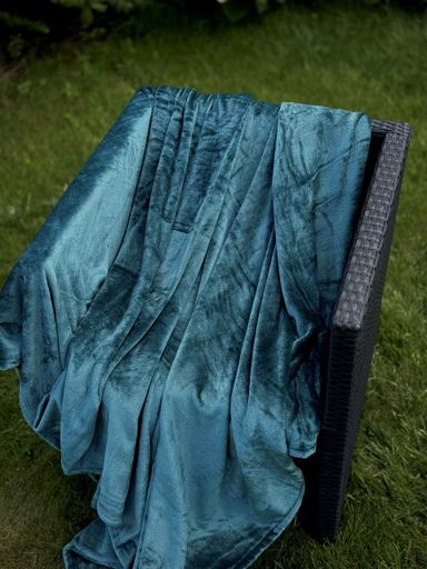 Плед Ecotton 150х220 см из микрофибры Well Soft Atlantic атлантический сине-зелёный (925262)