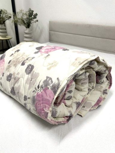 Одеяло Ecotton Евро 200х220 см антиаллергенное стеганое из бязи серое 20-1455 lilac (925268)