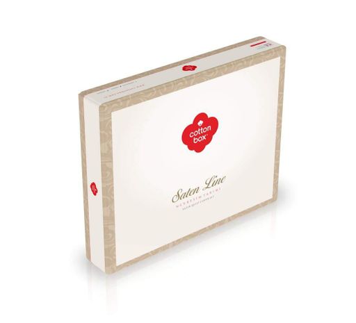 Двуспальный Евро комплект Cottonbox Azra Bordo Сатин (926565)