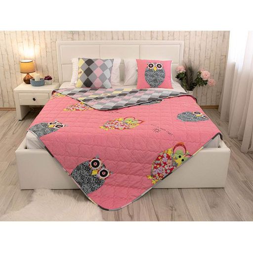 Одеяло Руно Owl шерстяное сатин легкое полуторное 140x205 см 160 гр/м2 (26839) (929222)