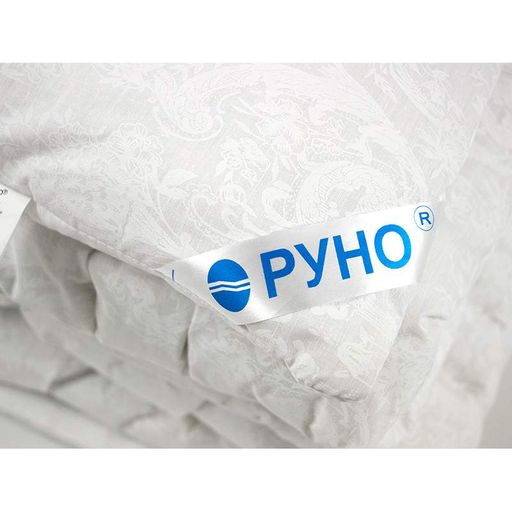 Одеяло Руно шерстяное бязь теплое белое полуторное 140x205 см 450 гр/м2 (22425) (929224)
