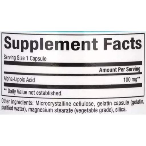 Альфа-липоевая кислота Natural Factors Alpha-Lipoic Acid 100 mg 60 Caps (929279)