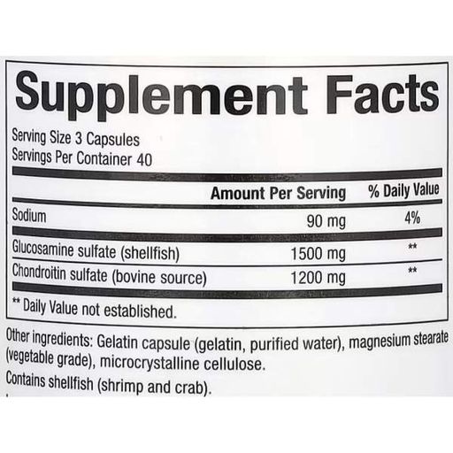 Препарат для суглобів та зв'зок Natural Factors Glucosamine & Chondroitin 120 Caps (929285)
