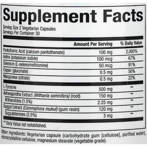 Витаминно-минеральный комплекс Natural Factors Thyroid Health Formula 60 Veg Caps (929293)
