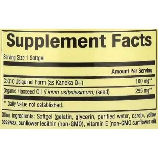Коэнзим Natural Factors Ubiquinol Active CoQ10 100 mg 30 Softgels (929312)