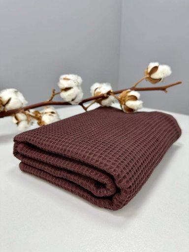 Вафельное полотенце Ideal Textile 70х140 см 240 г/м2 (56860827) Коричневий (931481)