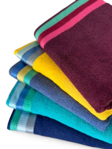 Махровий рушник Ideal Textile  70х140см з яскравими смужками (56860802) Зелений (931489)