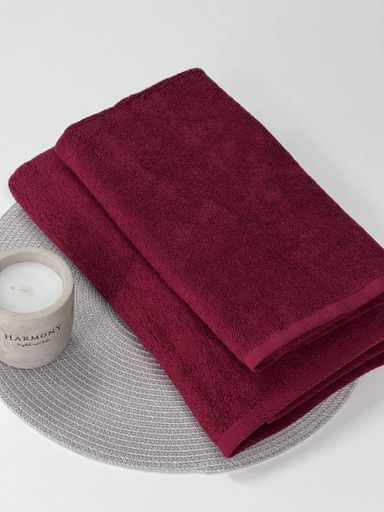 Полотенце банное Ideal Textile махровое 70х140 см 450 г/м2 Бордо 1 шт (931535)