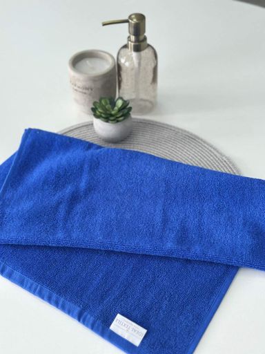 Рушник банний махровий Ideal Textile 70х140 см однотонний в кольорах 400 г/м2 (56860345) Синій, синій (931541)