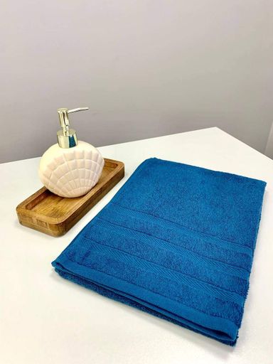 Рушник махровий  Ideal Textile  Косичка однотонний щільність 500 г/м2 50х100 см (56860731) Темно-синій (931566)