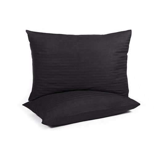 Наволочки Iris Home Отель Сатин Страйп 1x1 черный 50x70 (2шт) (931697)