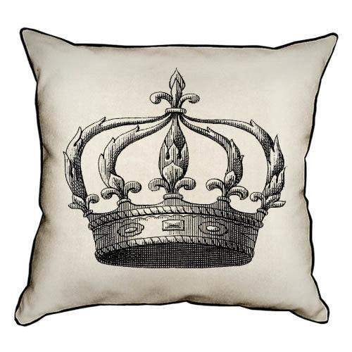 Подушка с мешковины Корона 45x45 см (45PHB_14M036) (932006)