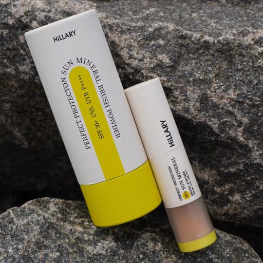Солнцезащитная минеральная пудра для лица Hillary Perfect Protection Sun Mineral Brush Powder, SPF 30+, натуральная бежевая, 4 г