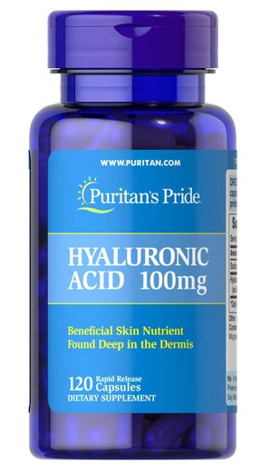 Гіалуронова кислота Puritan's Pride Hyaluronic Acid 100 mg 120 Caps (932307)