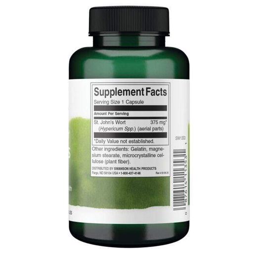 Зверобой Swanson Full Spectrum St. John's Wort 375 mg 120 Caps (932701)