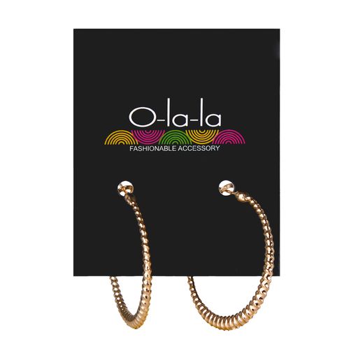 Серьги O-la-la золото, 1 пара (UK02)