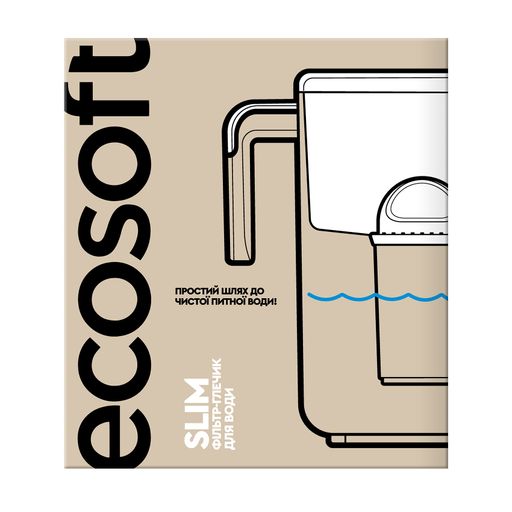 Фильтр-кувшин для воды Ecosoft Slim айвори, 3.5 л