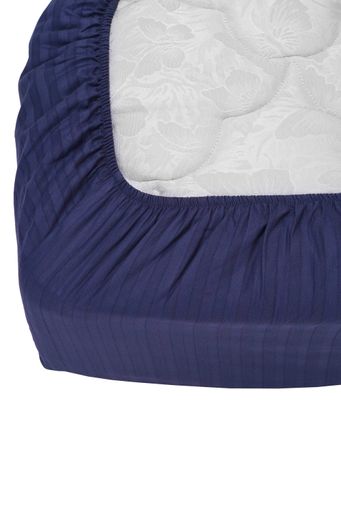 Простынь на резинке Good-Dream страйп-сатин Dark Blue  200х220 (GDSSDBSHEETF200220) (933186)