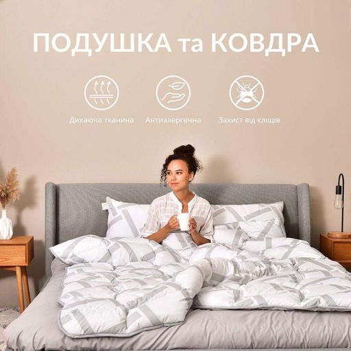 Набор подушка и полуторное одеяло 140х210 Elegantly IDEIA (933803)