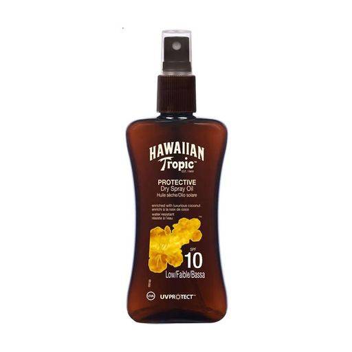 Сухое масло-спрей для загара Hawaiian Tropic Protective Dry Spray Oil SPF 10, 200 мл