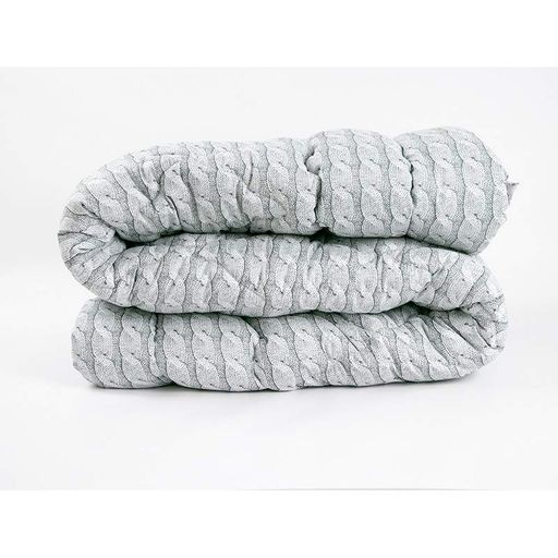 Ковдра Руно Braid всесезонна сіра двоспальна 172x205 см 300 гр/м2 (22502) (934182)