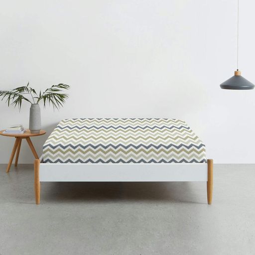 Простирадло на резинці в дитяче ліжечко 70х140 BEIGE ZIGZAG COSAS (4822052316467) (934635)