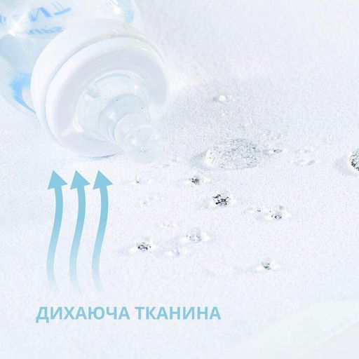 Наматрацник водонепроникний Бамбуковий у ліжечко натяжний з бортом TM IDEIA 60х120х15 см (935554)
