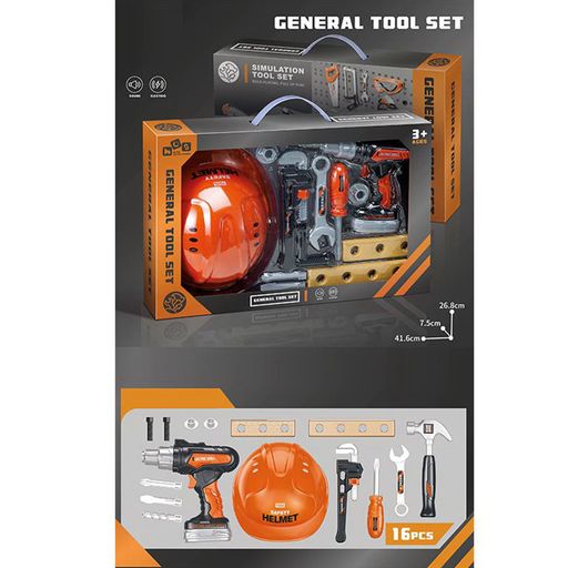 Игрушечный набор инструментов TOYRA General Tool Set от 3 лет, 41.6*26.8*7.5 см (778-28)