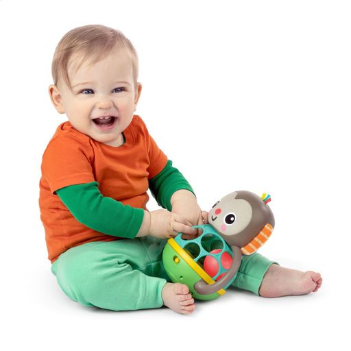Игрушка-погремушка Bright Starts Grab & Giggle Monkey музыкальная, от 3 месяцев, 21.84*12.95*20.32 см (16779)