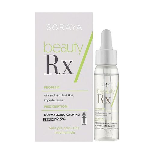 Уценка! Нормализующая успокаивающая сыворотка для лица Soraya Beauty Rx Normalizing Calming Serum 12.5%, 30 мл