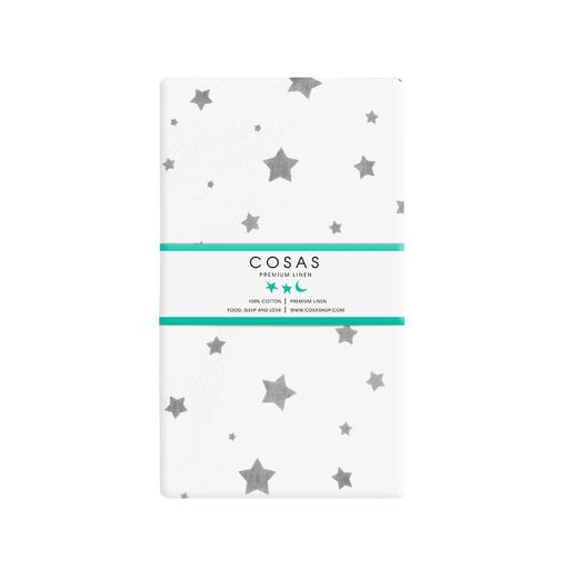 Набір простирадло на резинці 90х200 ROSE DOTS / GREY STARS COSAS (4822052086735) (936407)