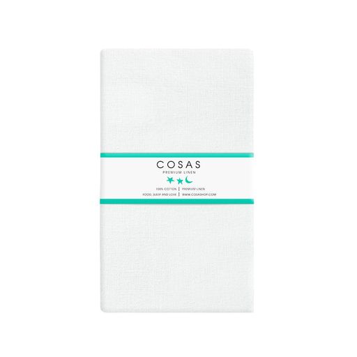 Набір простирадло на резинці 90х200 WHITE / ZIGZAG LBLUE COSAS (4822052058572) (936433)