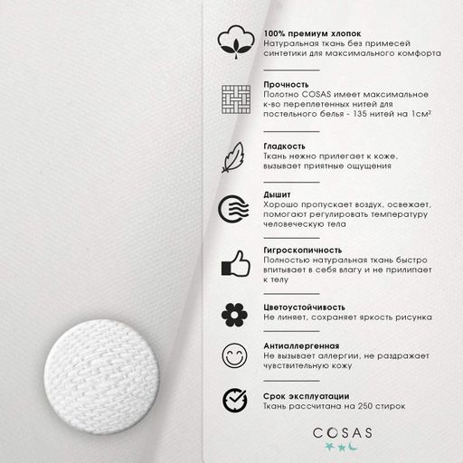 Набір простирадло на резинці 140х200 ROSE COSAS (4822052052099) (936466)