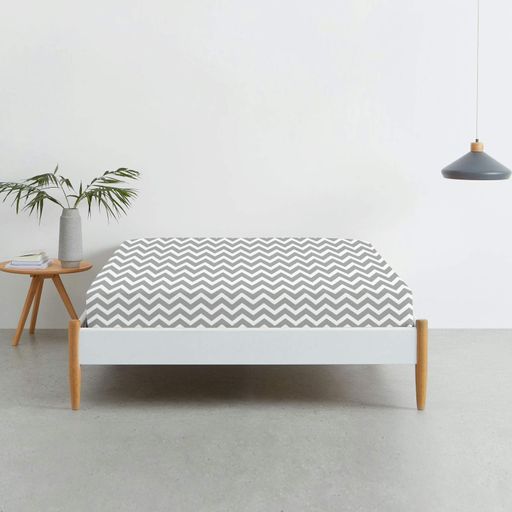 Набір простирадло на резинці 160х200 BEIGE / GREY ZIGZAG COSAS (4822052058787) (936476)