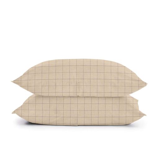 Постільна білизна з простирадлом на резинці BEIGE GEOMETRY COSAS