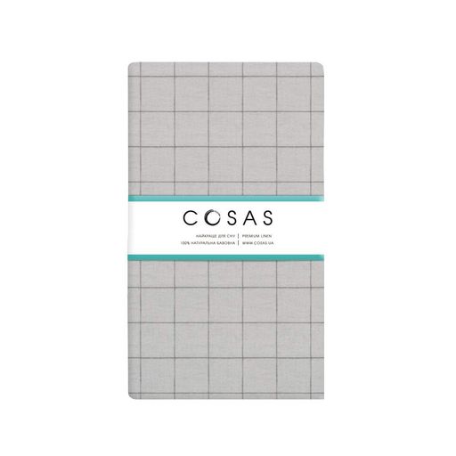 Постільна білизна з простирадлом на резинці GREY GEOMETRY CS1 COSAS