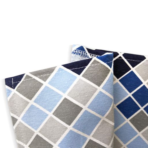 Набір столовий на 2 персони RHOMB GREY BLUE & NIGHTFALL COSAS (4822052071489) (937561)